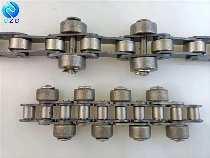 Конвеєрний ланцюг з підвісним роликом